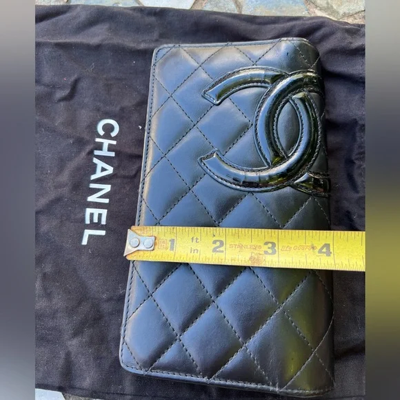 Chanel vintage cambon long wallet quilted leather cc - Picture 9 of 10